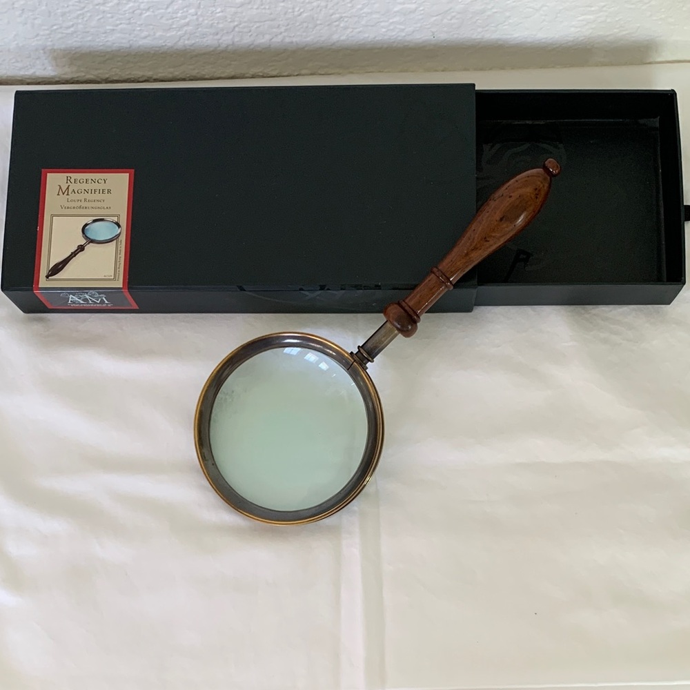 Authentic Models Regency Magnifier with Wooden Handle